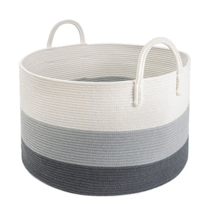 XXXLarge Woven Round Rope Basket - Grey