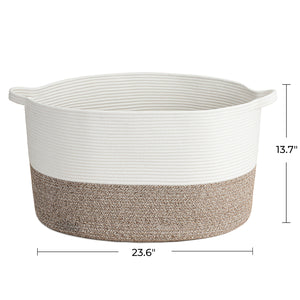 XXXLarge Woven Oval Rope Basket - Jute