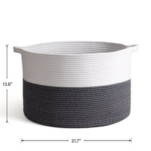 Load image into Gallery viewer, XXXLarge Jute Rope Basket - Grey