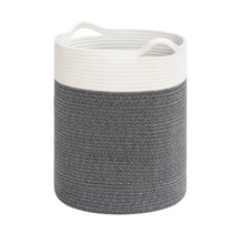 Load image into Gallery viewer, Tall Cotton Rope Basket - Grey