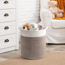 Load image into Gallery viewer, Tall Cotton Rope Basket - Brown